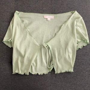 light green top